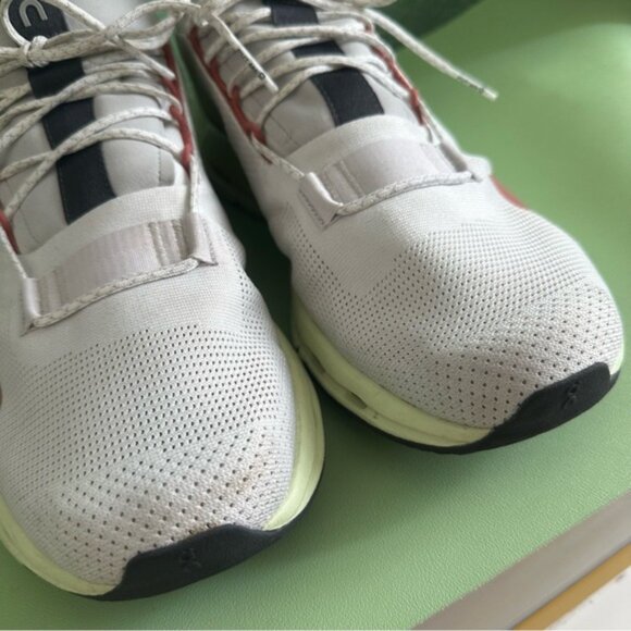 On Cloudnova Limelight Mesh Running Shoes Men sz 11 - Picture 8 of 14